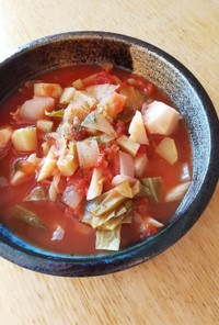 野菜の芯 ミネストローネ トマトホール缶
