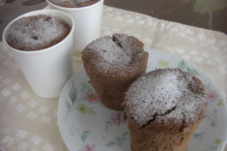 ココアのカップシフォン レシピ 作り方 By Harurun クックパッド 簡単おいしいみんなのレシピが350万品