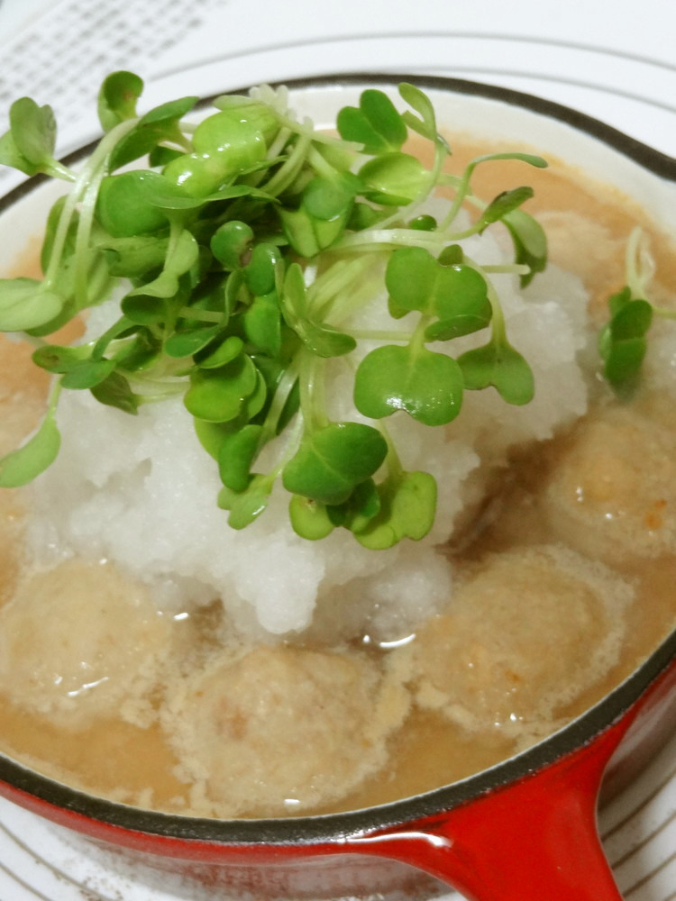 伊藤ハム冷凍鶏だんご 味噌煮おろし盛りの画像