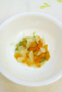 【離乳食中期】コロコロ野菜の煮物