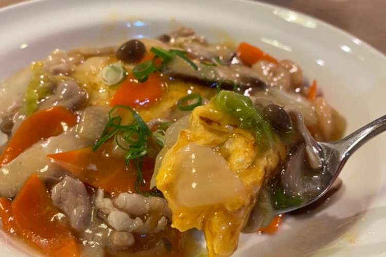 かんたん美味しい八宝菜 天津飯 レシピ 作り方 By Kitchenはな クックパッド