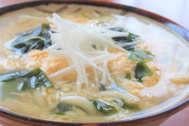 かきたまわかめうどん レシピ 作り方 By ﾋﾟｰさんのﾟｰﾟﾟ クックパッド 簡単おいしいみんなのレシピが352万品