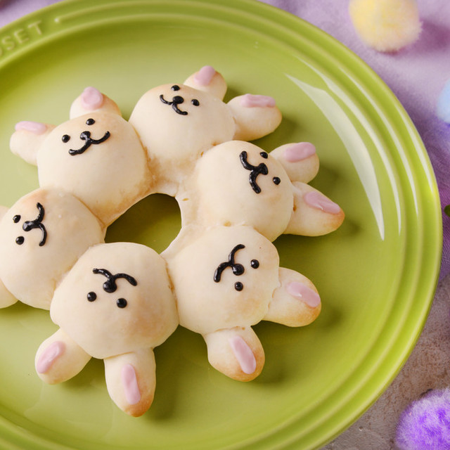 ホットケーキミックスでうさぎちぎりパン レシピ 作り方 By 森永お菓子レシピ クックパッド 簡単おいしいみんなのレシピが375万品