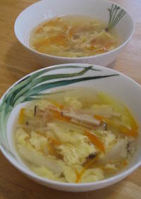 具沢山な卵スープ（中華風）
