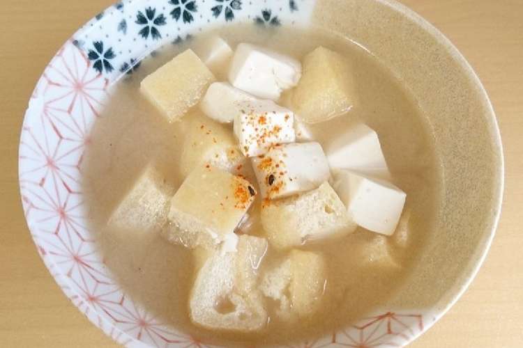 豆腐と油揚げのお味噌汁 レシピ 作り方 By のんびりさきちゃん クックパッド 簡単おいしいみんなのレシピが366万品
