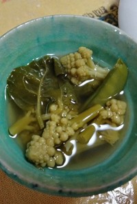 季節野菜の生姜スープ