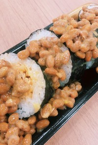 まいばすけっとの寿司 with納豆