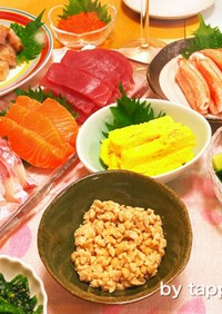 誕生日☆おもてなし簡単海鮮手巻き寿司