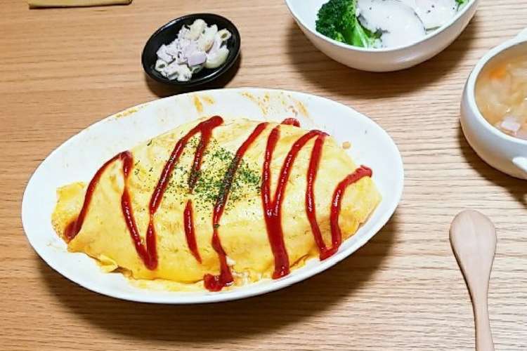 簡単 安い シンプルなうまうまオムライス レシピ 作り方 By まゆみままま クックパッド 簡単おいしいみんなのレシピが357万品