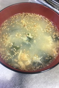 ★わかめとたまごの中華スープ