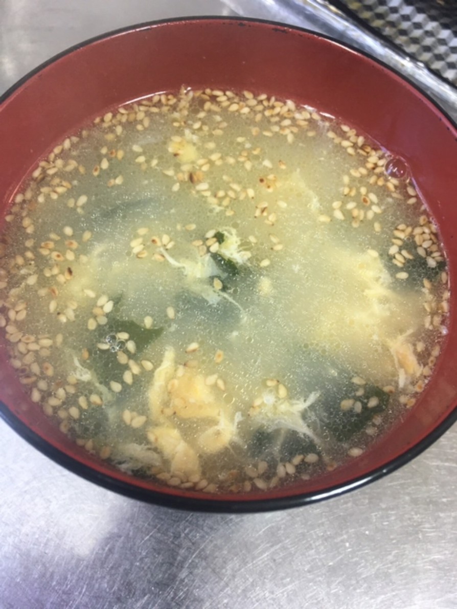 ★わかめとたまごの中華スープの画像