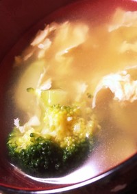 ブロッコリーのかき玉スープ
