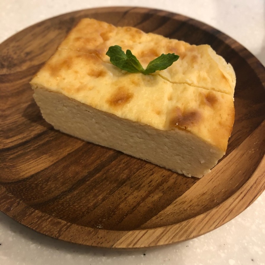 絹豆腐と大豆粉でチーズケーキの画像