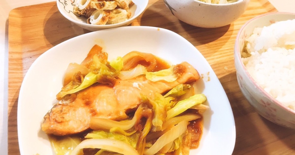 塩鮭でちゃんちゃん焼き風 レシピ 作り方 By Mana クックパッド 簡単おいしいみんなのレシピが354万品