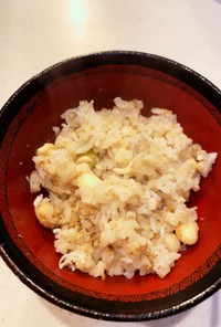 コストコのシラスと発芽大豆の炊込みご飯