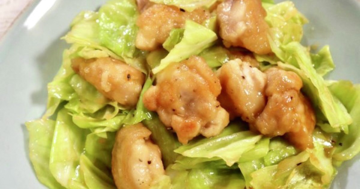 鶏もも肉とキャベツのバター醤油炒め by sachi825 【クックパッド】 簡単おいしいみんなのレシピが348万品