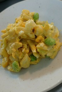 白菜の卵マヨカラシサラダ