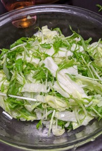 長いもと水菜の簡単サラダ