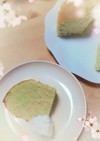 桜のシフォンケーキ