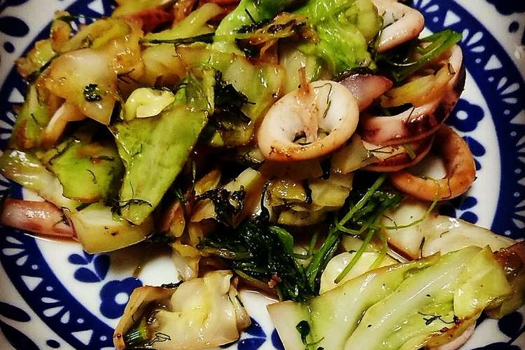 イカ キャベツ 豆苗のフェンネル炒め レシピ 作り方 By Ma Chin クックパッド 簡単おいしいみんなのレシピが357万品