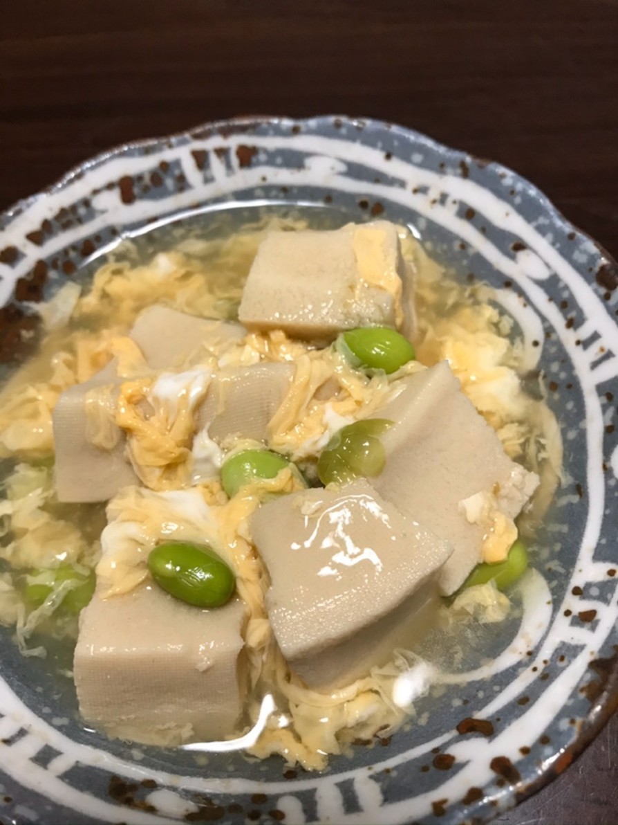 高野豆腐の卵とじの画像