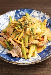 簡単！豚小松菜のキムチマヨソテー