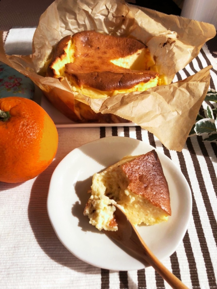 バスク風チーズケーキ♡オレンジバスチーの画像