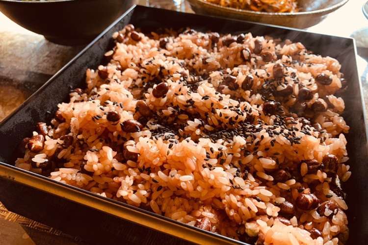 蒸し器で本格 お赤飯 レシピ 作り方 By Purimaus クックパッド 簡単おいしいみんなのレシピが366万品