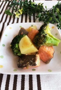 鮭とポテトのワサビ醤油マヨソテー