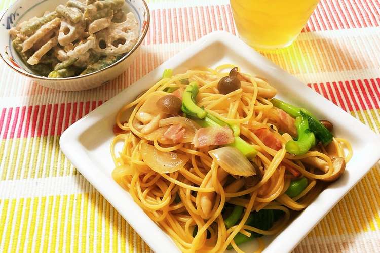 菜の花の和風パスタ レシピ 作り方 By Nani クックパッド 簡単おいしいみんなのレシピが364万品