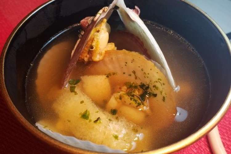 ホタテのパワー ホタテの稚貝のお吸い物 レシピ 作り方 By のすけ 心の活動家 クックパッド 簡単おいしいみんなのレシピが364万品