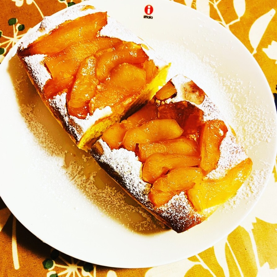 ワンボウルでふんわり林檎のパウンドケーキの画像