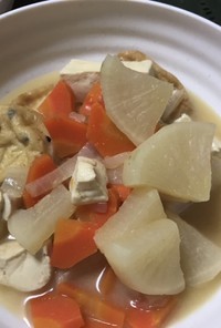 豆腐と大根の味噌煮