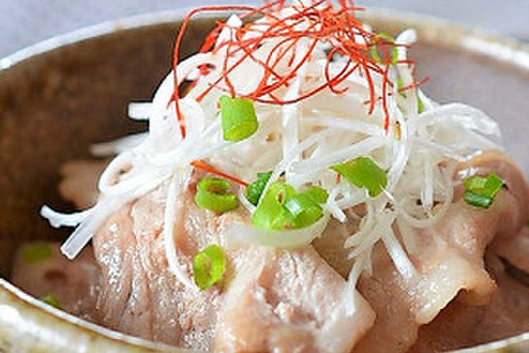 豚バラ肉のきざみねぎ塩丼 レシピ 作り方 By はるさんの台所 クックパッド