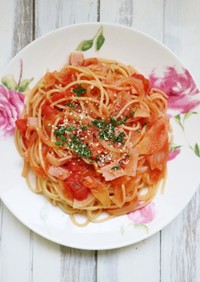 簡単に作れるランチレシピ♪トマトパスタ