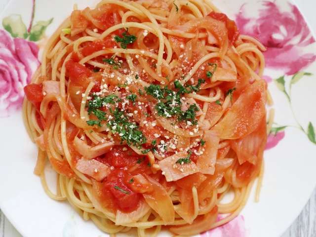 簡単に作れるランチレシピ トマトパスタ By すいーつだんし