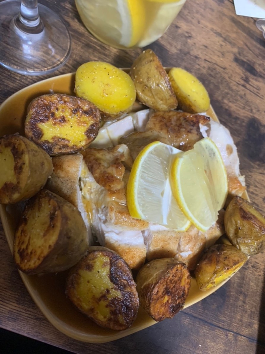 鶏胸肉のレモンバターソース焼きの画像