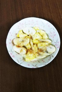 バナナパイナップルのヨーグルトマヨソテー
