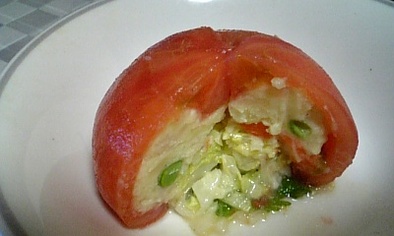 簡単　トマトのファルシの写真