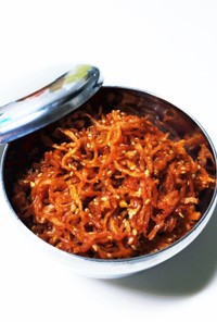 韓国常備菜。切干大根のコチュジャン炒め