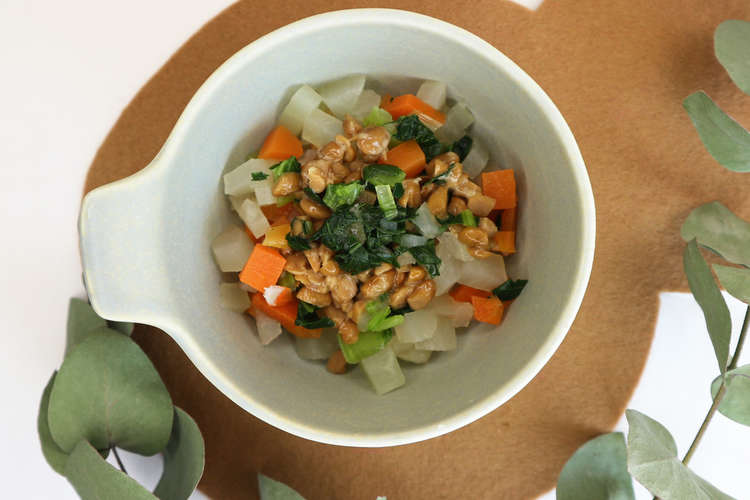 離乳食完了期 カラフル納豆和え レシピ 作り方 By やまひここんぶ クックパッド 簡単おいしいみんなのレシピが376万品