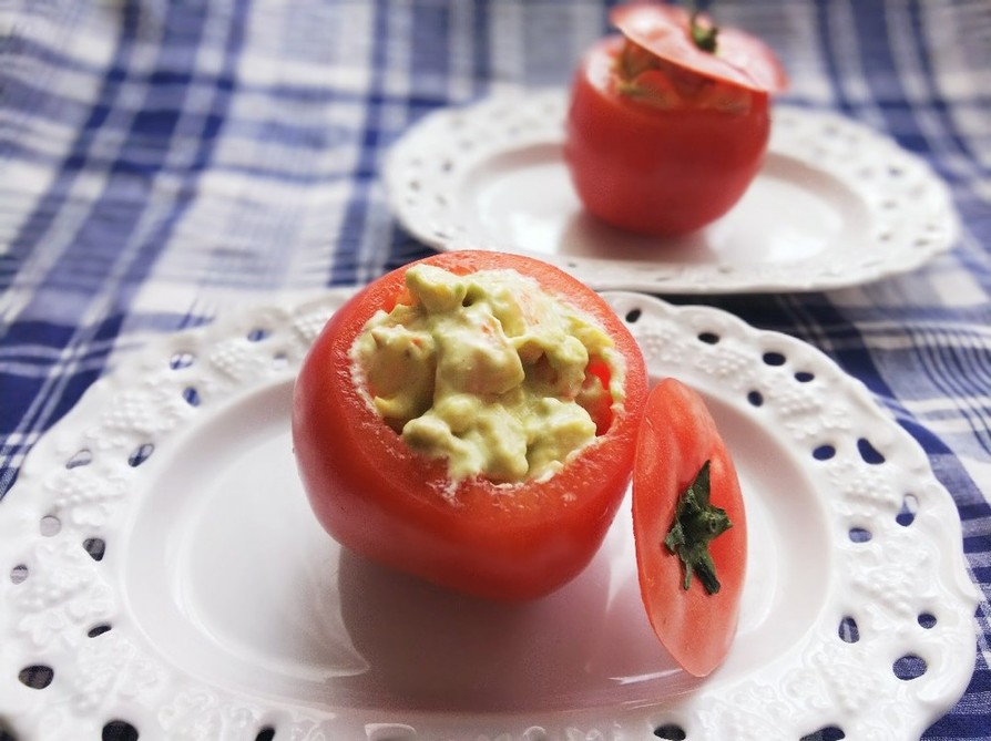 【子どもと作ろう】カップトマトのサラダの画像