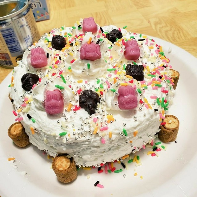 親子で作れる 簡単デコケーキ レシピ 作り方 By かえで クックパッド 簡単おいしいみんなのレシピが376万品