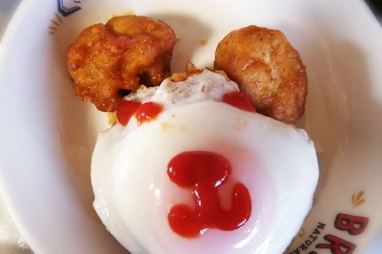 目玉焼きでくまちゃんオムライス レシピ 作り方 By ゆいぴょんママ クックパッド 簡単おいしいみんなのレシピが365万品