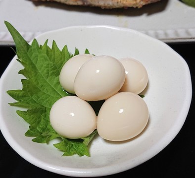 うずらの卵の柚子胡椒味玉の写真