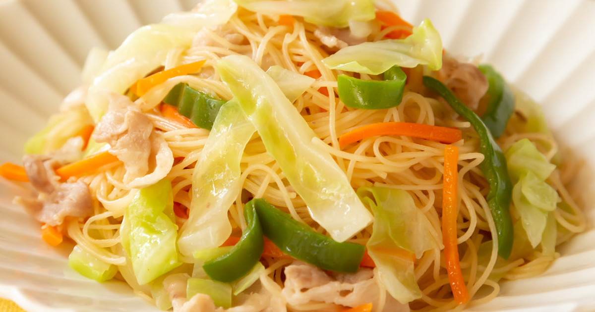 レンジで簡単 1 3日分野菜の焼ビーフン レシピ 作り方 By ケンミン食品 公式 クックパッド 簡単おいしいみんなのレシピが379万品