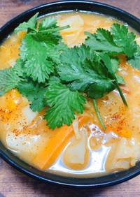 たっぷり野菜のトムヤムスープ