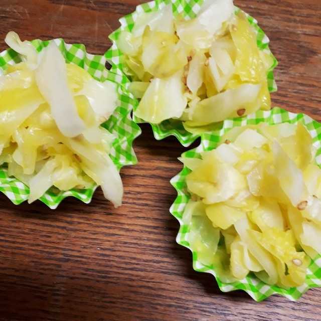 弁当冷凍作りおき キャベツのおひたし レシピ 作り方 By マロンへてん クックパッド 簡単おいしいみんなのレシピが379万品