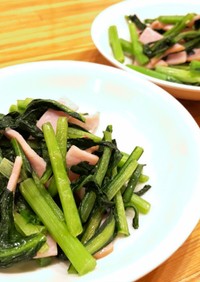洋食の副菜★小松菜のペペロンチーノ