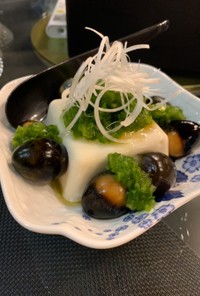 ピータン豆腐〜ピーマンソース